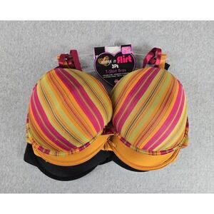 Always A Flirt Bra Size 42DD Underwired Lined Adjustable Straps Set of 3 NWT